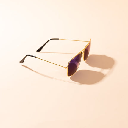 Lentes de Sol Urbano - PL - 4913 - Dorado Azulado - Tienda Nébula