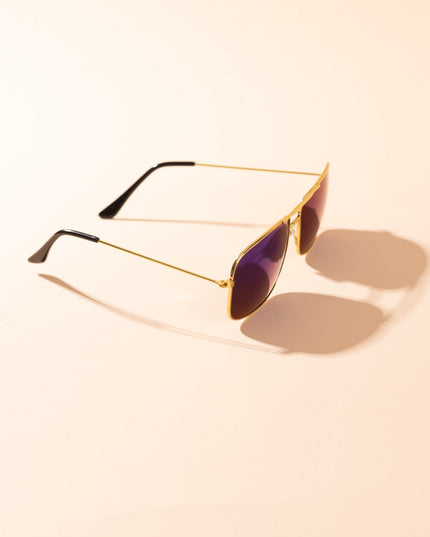 Lentes de Sol Urbano - PL - 4913 - Dorado Azulado - Tienda Nébula