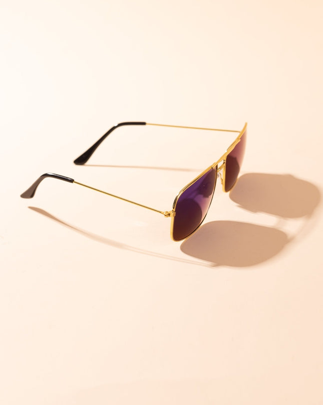 Lentes de Sol Urbano - PL - 4913 - Dorado Azulado - Tienda Nébula