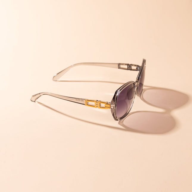 Lentes de Sol Urbano - PL - 4972 - Gris Transparente - Tienda Nébula