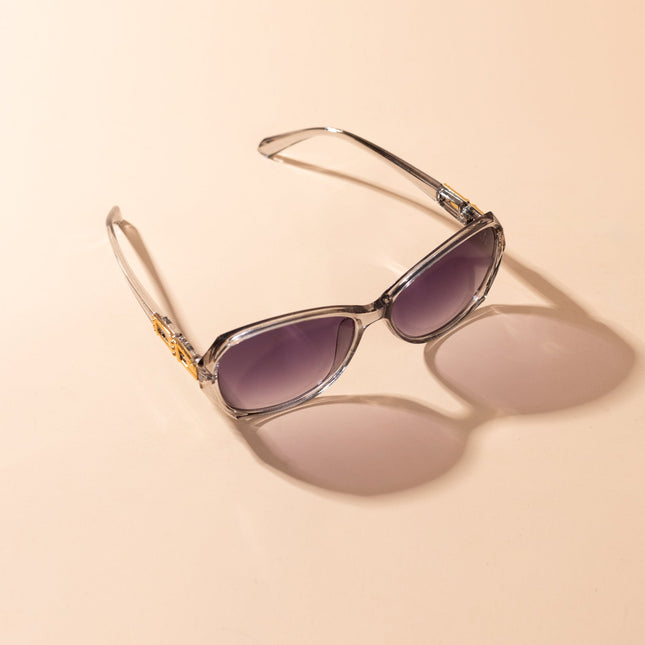Lentes de Sol Urbano - PL - 4972 - Gris Transparente - Tienda Nébula