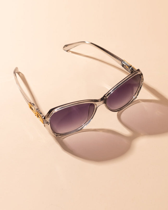 Lentes de Sol Urbano - PL - 4972 - Gris Transparente - Tienda Nébula
