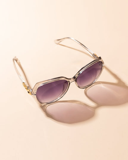 Lentes de Sol Urbano - PL - 4974 - Gris Transparente - Tienda Nébula