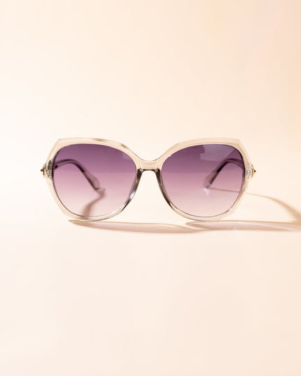 Lentes de Sol Urbano - PL - 4974 - Gris Transparente - Tienda Nébula