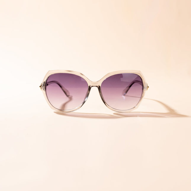 Lentes de Sol Urbano - PL - 4974 - Gris Transparente - Tienda Nébula