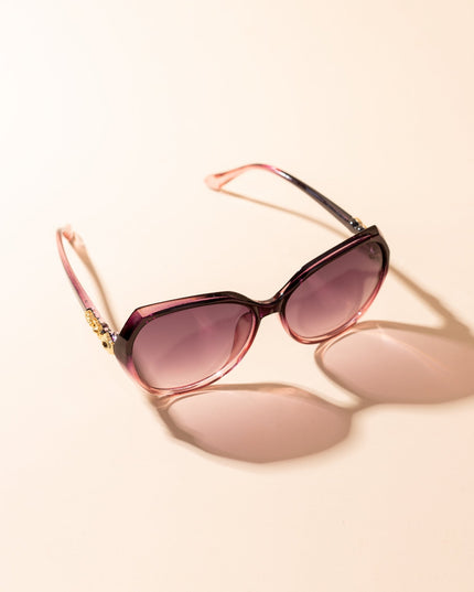 Lentes de Sol Urbano - PL - 4974 - Negro con Rosa - Tienda Nébula