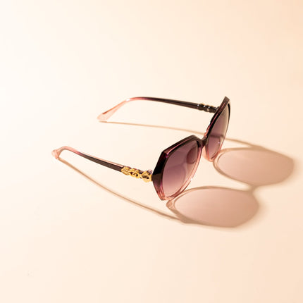 Lentes de Sol Urbano - PL - 4974 - Negro con Rosa - Tienda Nébula