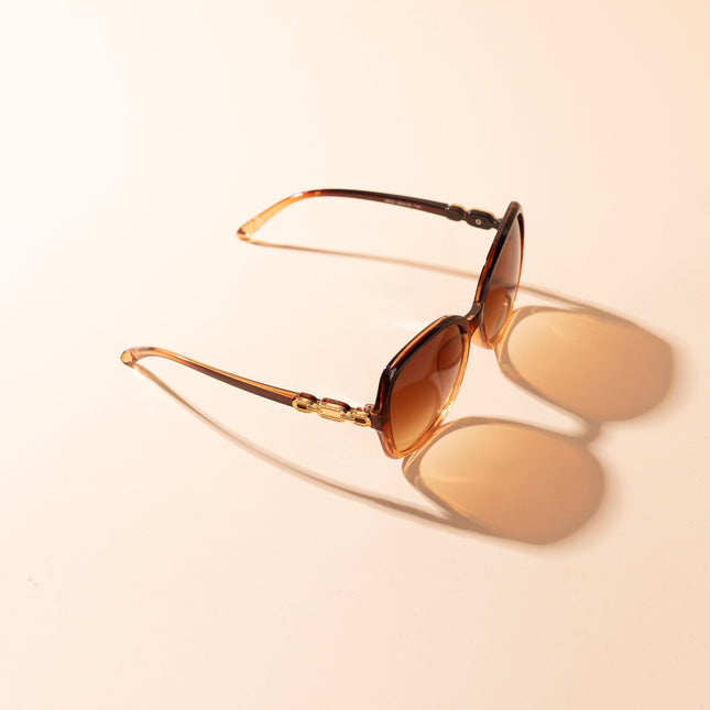 Lentes de Sol Urbano - PL - 4975 - Marrón Claro - Tienda Nébula