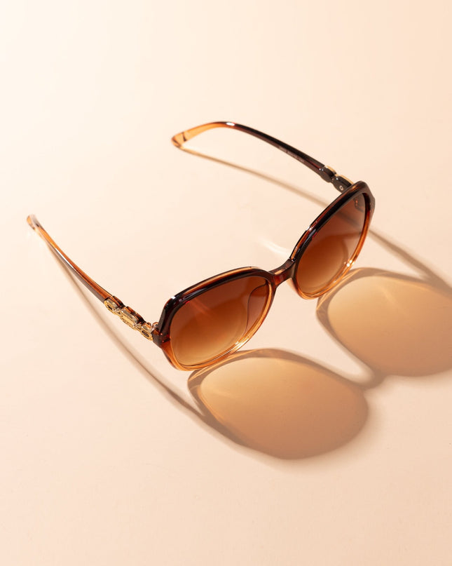 Lentes de Sol Urbano - PL - 4975 - Marrón Claro - Tienda Nébula