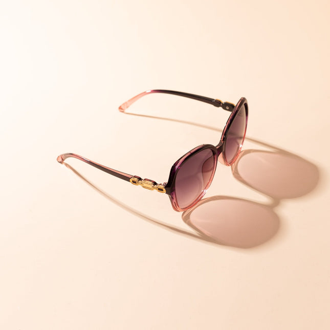 Lentes de Sol Urbano - PL - 4975 - Negro con Rosa - Tienda Nébula