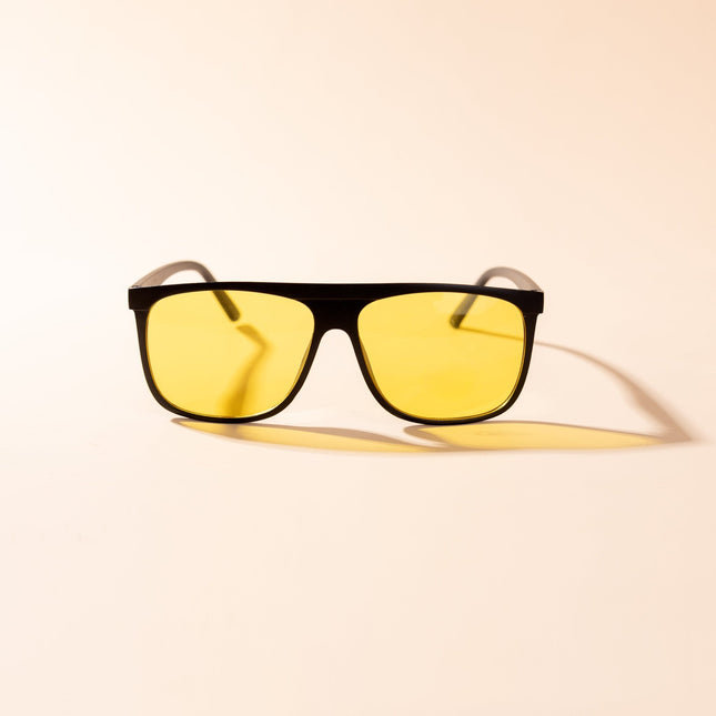 Lentes de Sol Urbano - PL - 5154 - Negro Amarillo - Tienda Nébula
