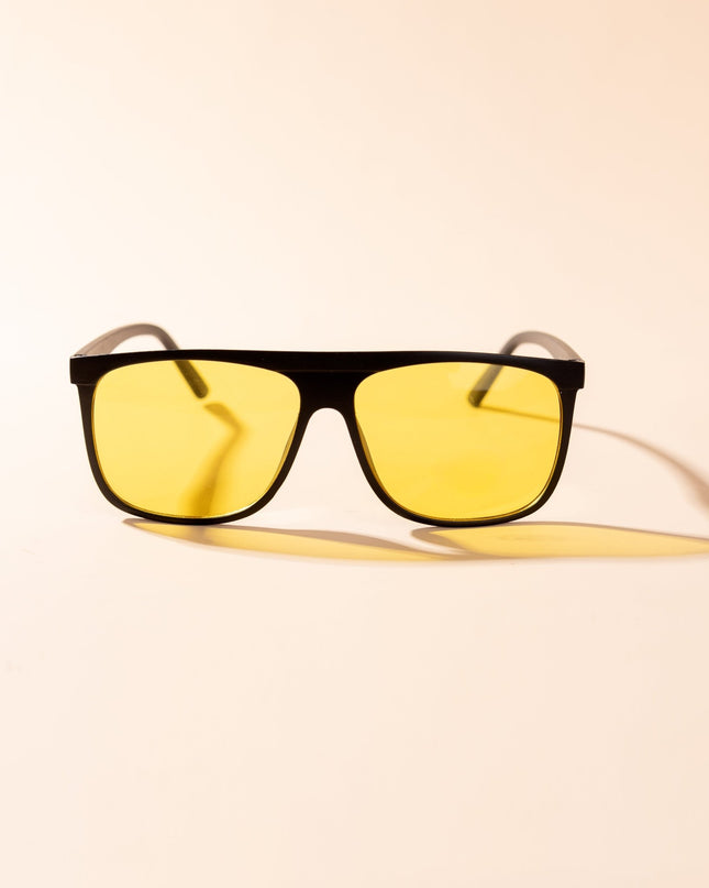 Lentes de Sol Urbano - PL - 5154 - Negro Amarillo - Tienda Nébula