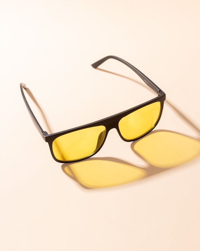 Lentes de Sol Urbano - PL - 5154 - Negro Amarillo - Tienda Nébula