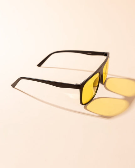 Lentes de Sol Urbano - PL - 5154 - Negro Amarillo - Tienda Nébula