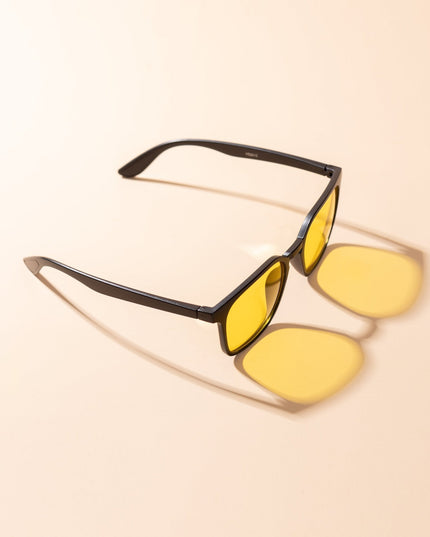 Lentes de Sol Urbano - PL - 5156 - Negro Amarillo - Tienda Nébula