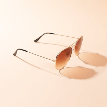 Lentes de Sol Urbano - S - KEV 026 - Dorado - Tienda Nébula