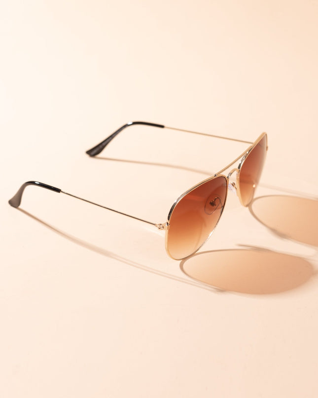 Lentes de Sol Urbano - S - KEV 026 - Dorado - Tienda Nébula