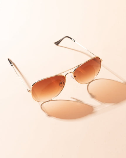 Lentes de Sol Urbano - S - KEV 026 - Dorado - Tienda Nébula
