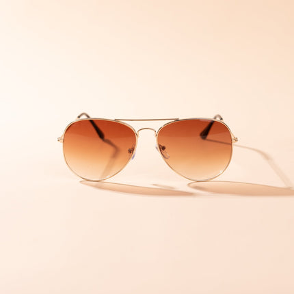 Lentes de Sol Urbano - S - KEV 026 - Dorado - Tienda Nébula