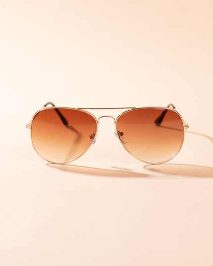 Lentes de Sol Urbano - S - KEV 026 - Dorado - Tienda Nébula