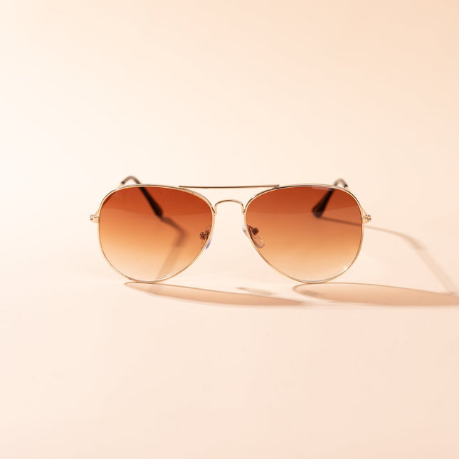 Lentes de Sol Urbano - S - KEV 026 - Dorado - Tienda Nébula
