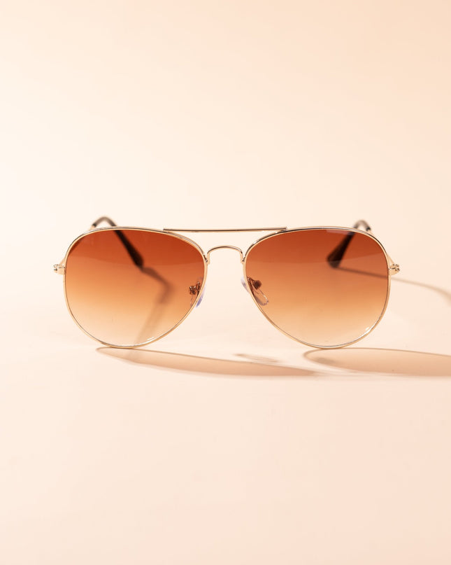 Lentes de Sol Urbano - S - KEV 026 - Dorado - Tienda Nébula