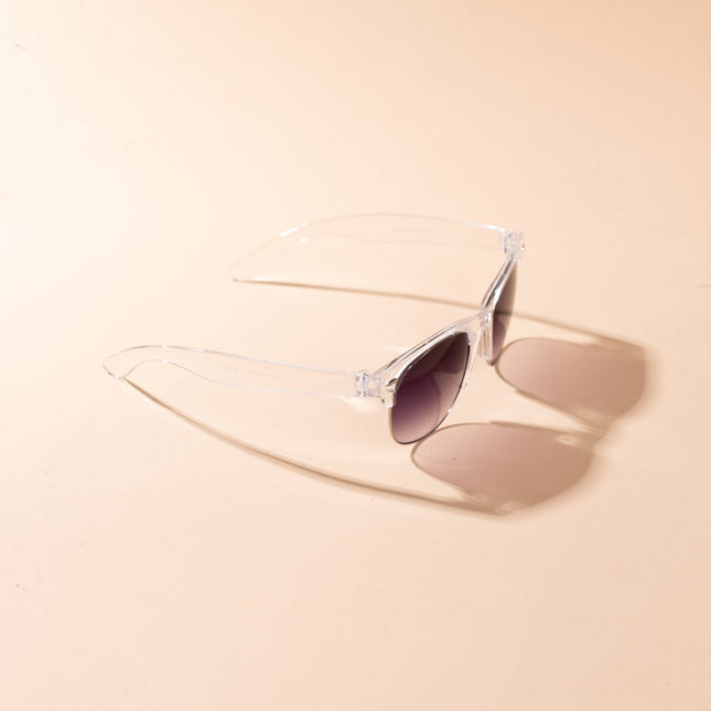 Lentes de Sol Urbano - S - KEV 026 - Plateado Transparente - Tienda Nébula