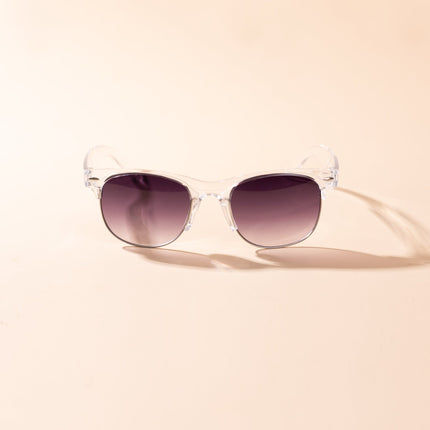 Lentes de Sol Urbano - S - KEV 026 - Plateado Transparente - Tienda Nébula