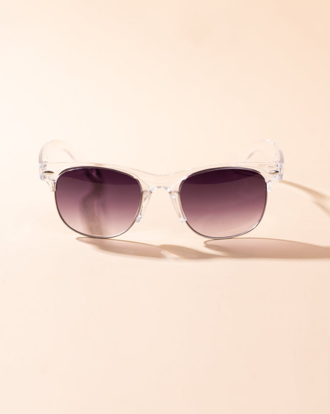 Lentes de Sol Urbano - S - KEV 026 - Plateado Transparente - Tienda Nébula