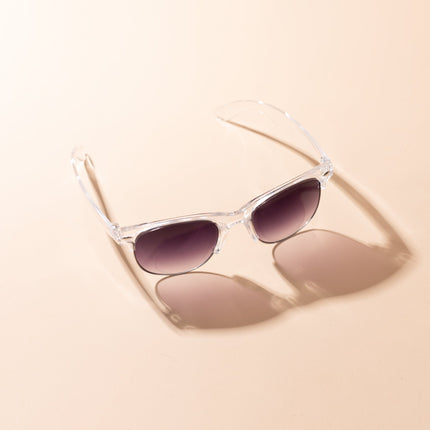 Lentes de Sol Urbano - S - KEV 026 - Plateado Transparente - Tienda Nébula