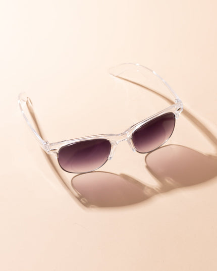 Lentes de Sol Urbano - S - KEV 026 - Plateado Transparente - Tienda Nébula
