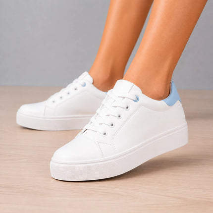 Zapatillas Urbanas Mujer Life - Celeste