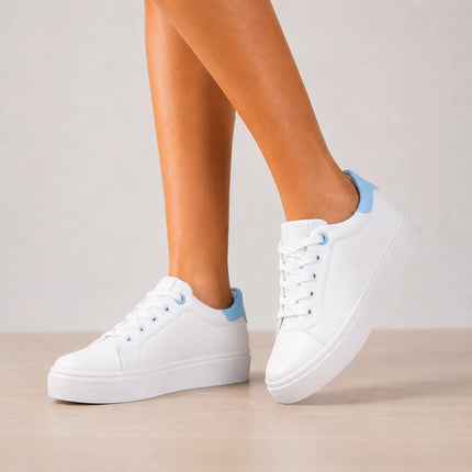 Zapatillas Urbanas Mujer Life - Celeste