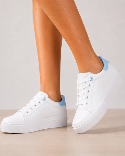 Zapatillas Urbanas Mujer Life - Celeste
