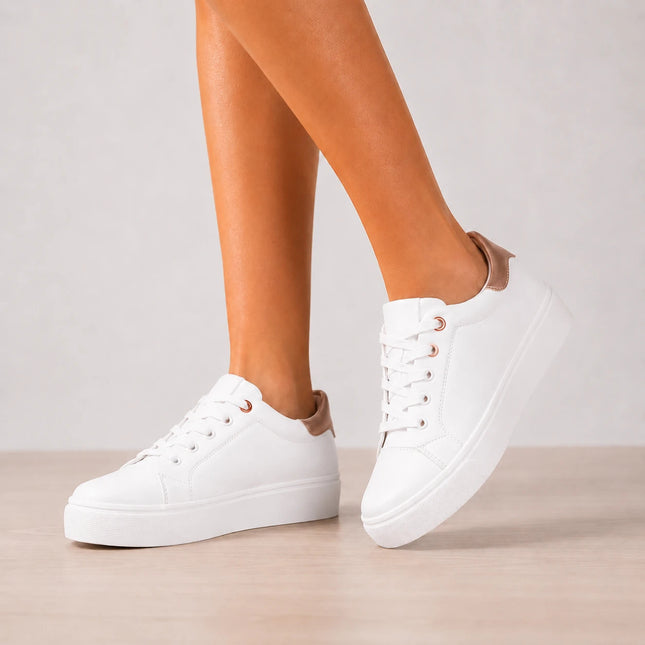 Zapatillas Urbanas Mujer Life - Dorado