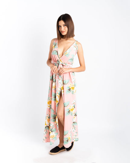 Maxivestido Eshi - Rosado - Tienda Nébula