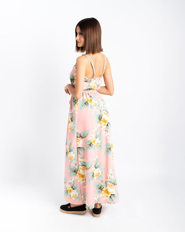 Maxivestido Eshi - Rosado - Tienda Nébula