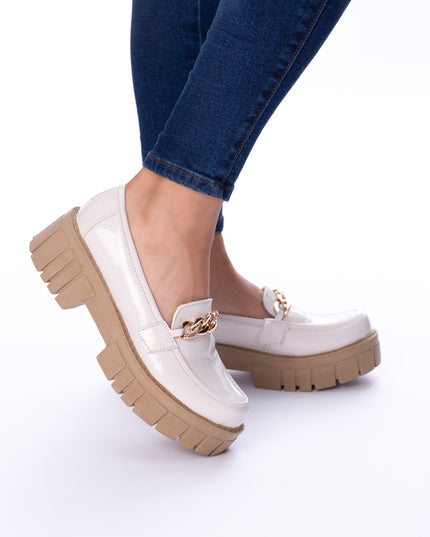 Mocasin Antalya - Nude Charol 2 - Tienda Nébula