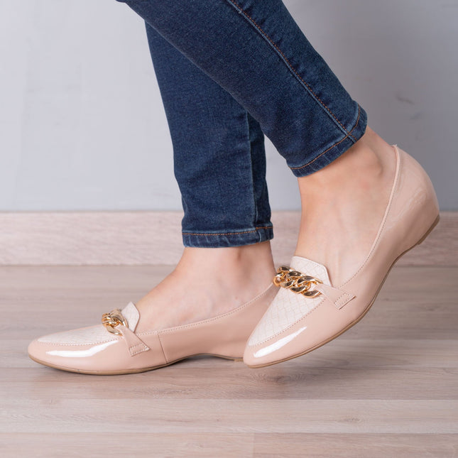 Mocasin Bansko - Beige Serpiente - Tienda Nébula