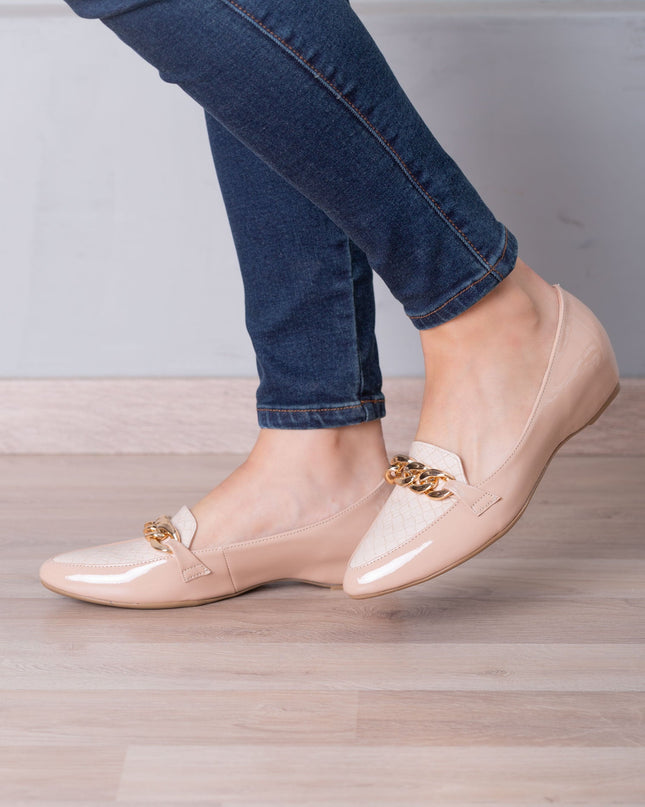 Mocasin Bansko - Beige Serpiente - Tienda Nébula