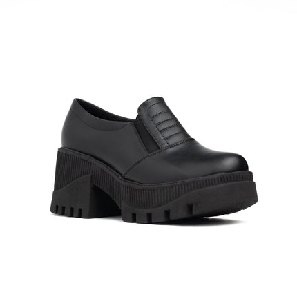 Mocasin Enola - Negro Cuero - Tienda Nébula