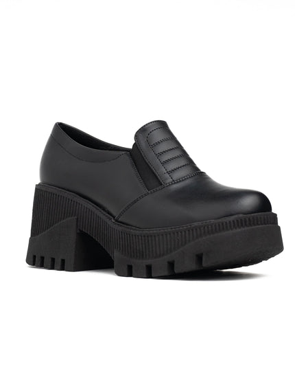 Mocasin Enola - Negro Cuero - Tienda Nébula
