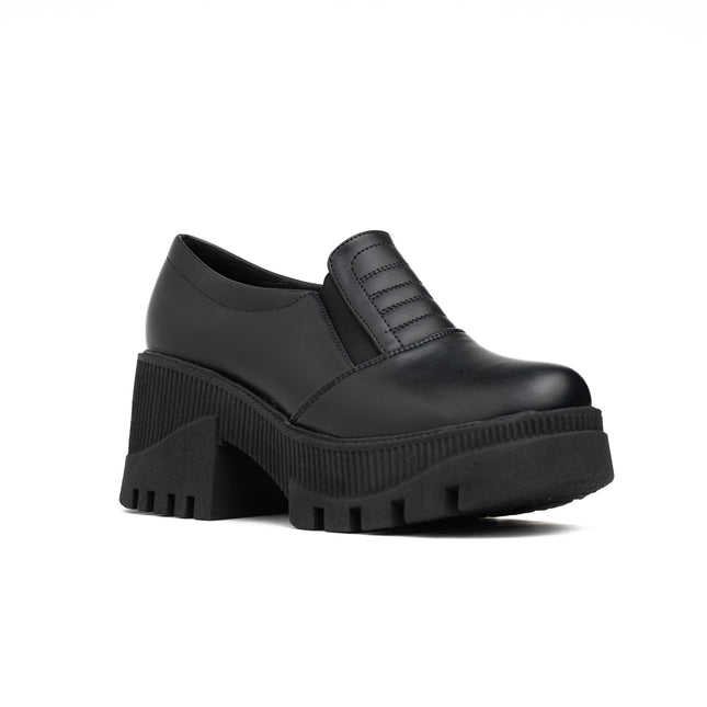 Mocasin Enola - Negro Cuero - Tienda Nébula