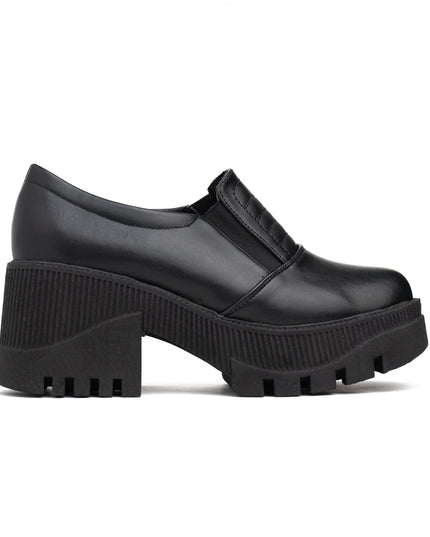 Mocasin Enola - Negro Cuero - Tienda Nébula