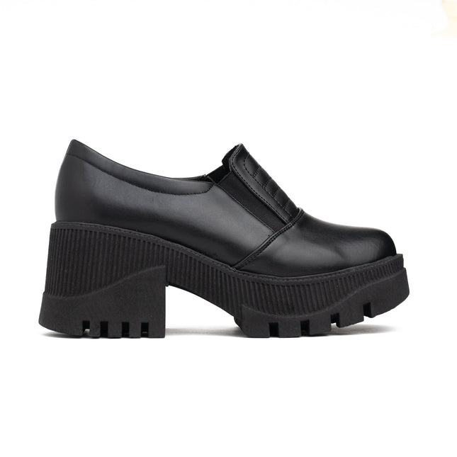 Mocasin Enola - Negro Cuero - Tienda Nébula