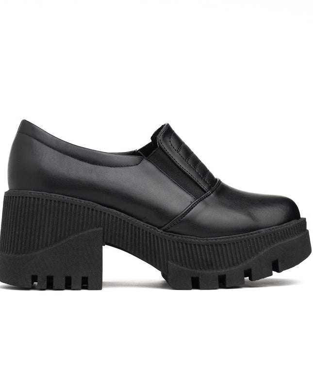 Mocasin Enola - Negro Cuero - Tienda Nébula