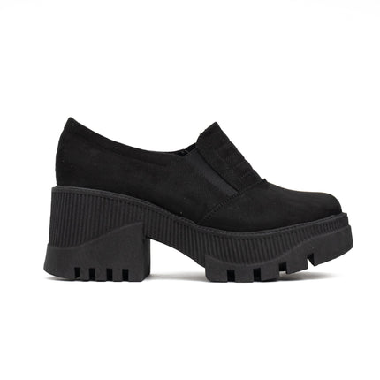 Mocasin Enola - Negro Gamuza - Tienda Nébula