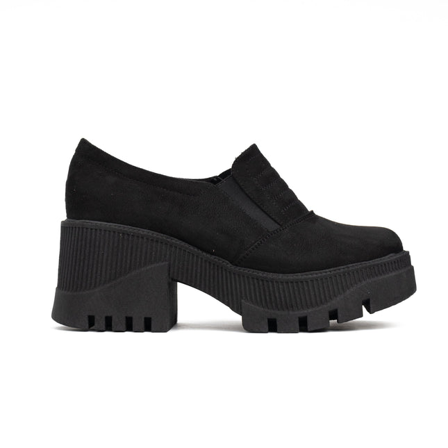 Mocasin Enola - Negro Gamuza - Tienda Nébula