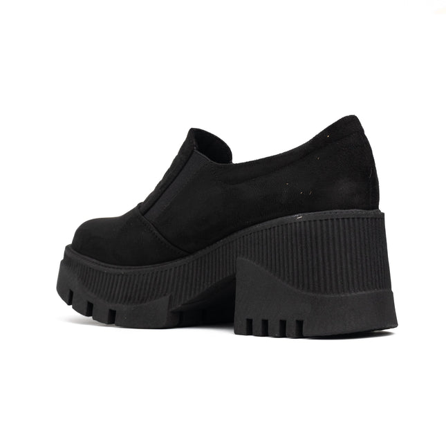 Mocasin Enola - Negro Gamuza - Tienda Nébula
