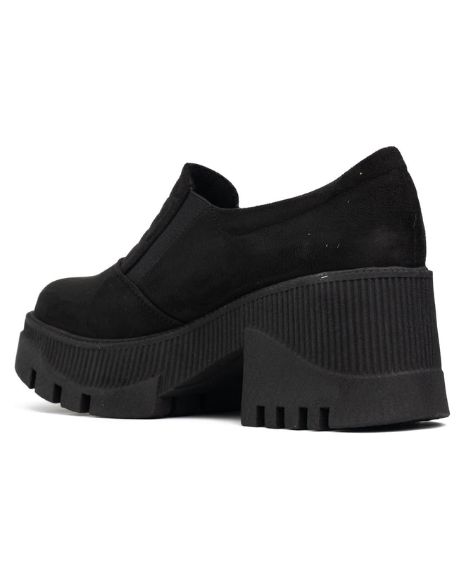 Mocasin Enola - Negro Gamuza - Tienda Nébula